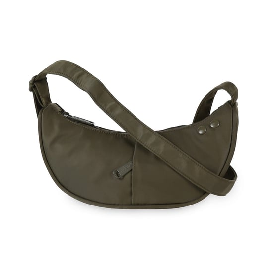 Accessories Spiral Cali Cross Body Bag with Logo Patch in Olive - Image 2
