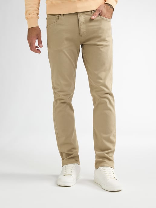 Petrol Industries - Heren Starling Straight Fit Gekleurde Denim Serpiente - Oranje - Image 1