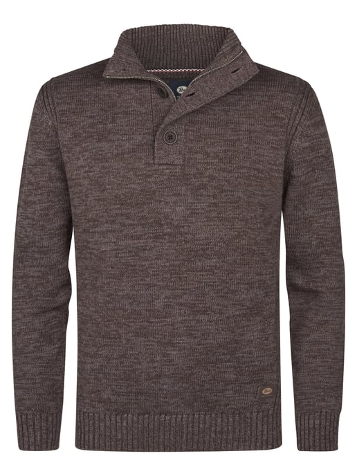 Petrol Industries - Melange Jumper Logan Men - Brown - Image 1