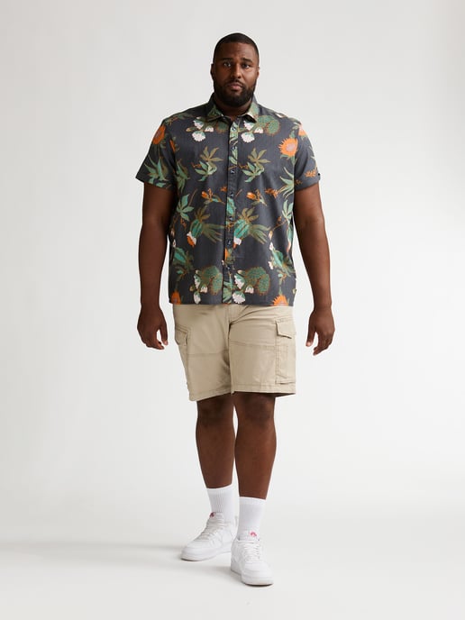 Petrol Industries - Heren Plus Size overhemd met all-over print Nomad - Zwart - Image 5