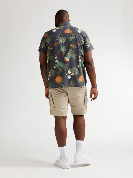 Petrol Industries - Heren Plus Size overhemd met all-over print Nomad - Zwart - Image 6