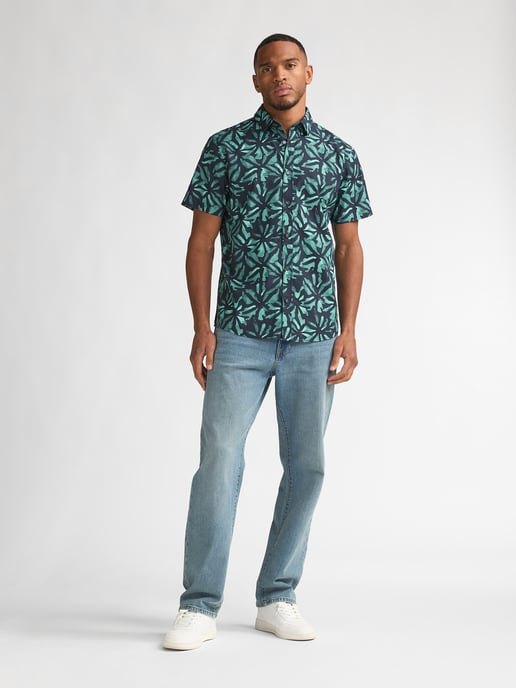 Petrol Industries - Heren Overhemd met all-over print Noche - Blauw - Image 5