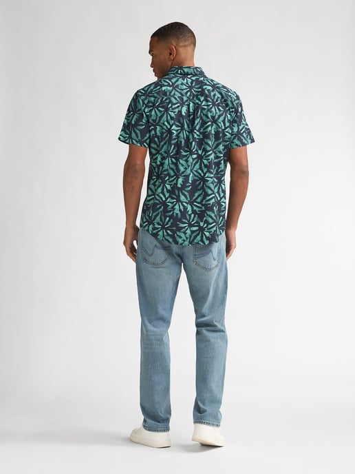 Petrol Industries - Heren Overhemd met all-over print Noche - Blauw - Image 6