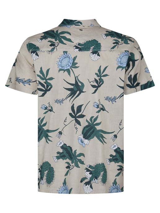 Petrol Industries - Heren Plus Size overhemd met all-over print Nomad - Oranje - Image 2