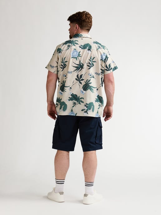 Petrol Industries - Heren Plus Size overhemd met all-over print Nomad - Oranje - Image 6