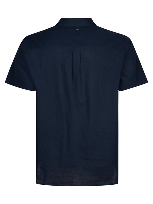 Petrol Industries - Heren Plus Size Effen overhemd met korte mouwen Baja1000 - Blauw - Image 2