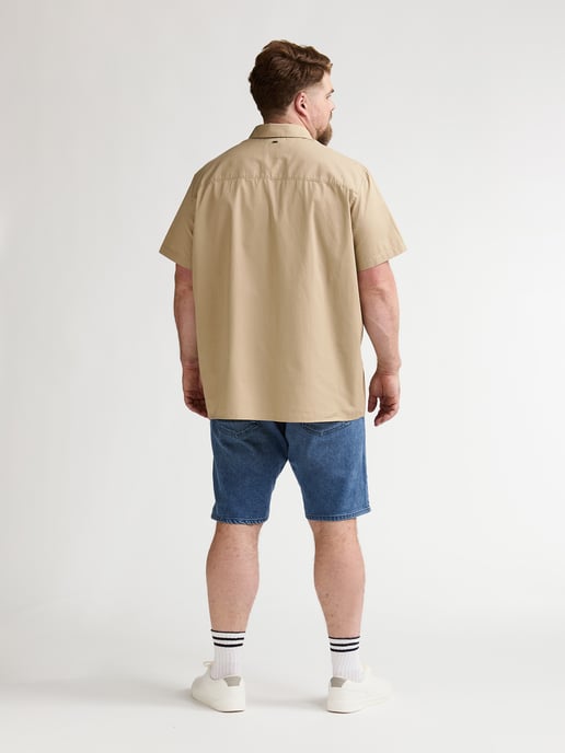 Petrol Industries - Heren Plus Size effen overhemd met korte mouwen Trailhawk - Oranje - Image 6
