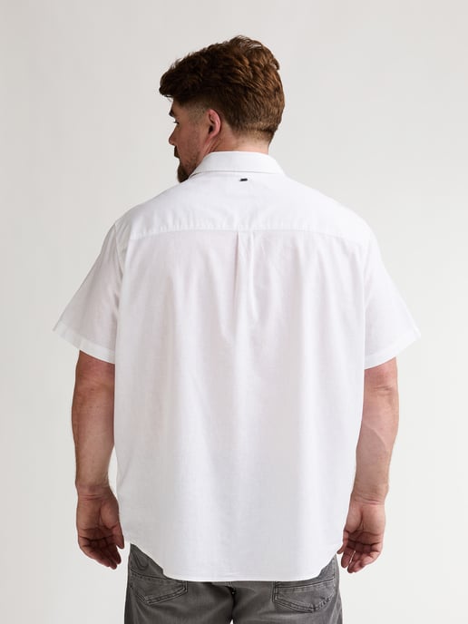 Petrol Industries - Heren Plus Size Effen overhemd met korte mouwen Baja1000 - Wit - Image 4