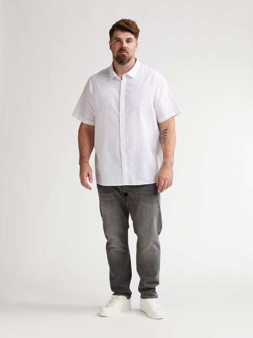 Petrol Industries - Heren Plus Size Effen overhemd met korte mouwen Baja1000 - Wit - Image 5