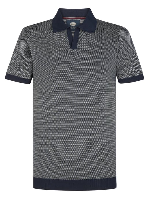 Petrol Industries - Heren Gebreide polo Nopalito - Blauw - Image 1