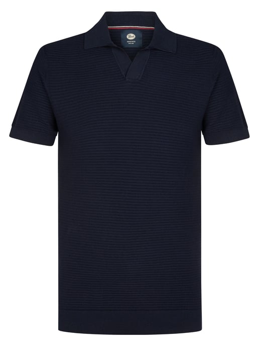 Petrol Industries - Heren Gebreide polo Delfín - Blauw - Image 1