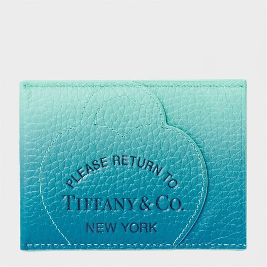 Accessories Tiffany Ombre Card Holder with Logo in Blue - Image 1