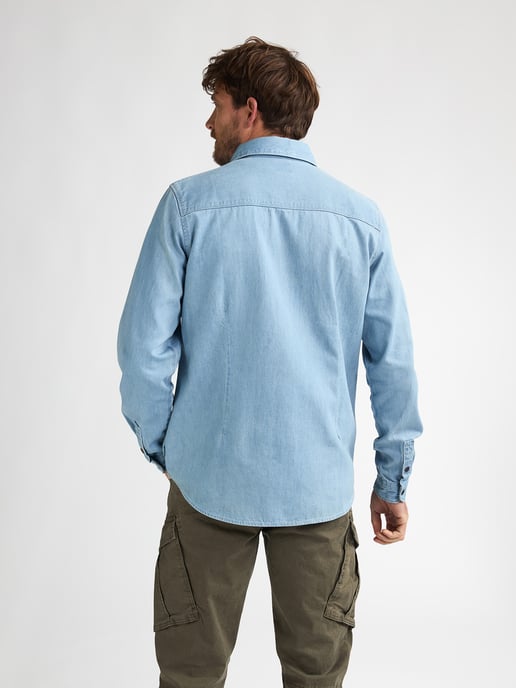Petrol Industries - Regular Denim Overhemd Vertex Heren - Licht Indigo - Image 4