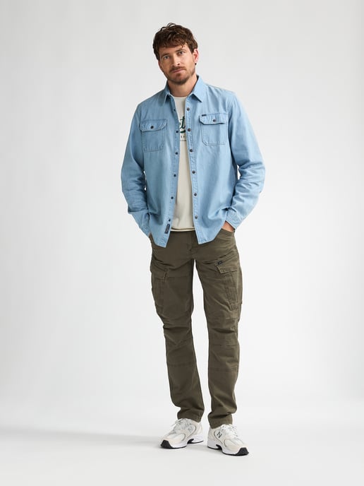 Petrol Industries - Regular Denim Overhemd Vertex Heren - Licht Indigo - Image 5