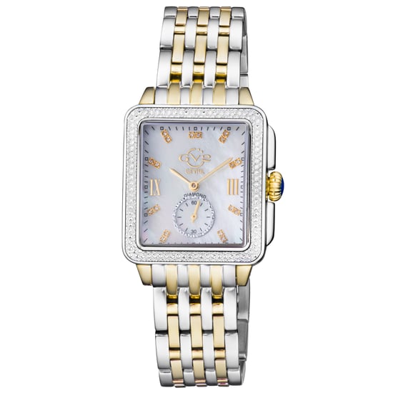 Bari Tortoise, Swiss Quartz Watch, White MOP Dial, 316L Stainless Steel 34 MM Sapphire Crystal - Image 1