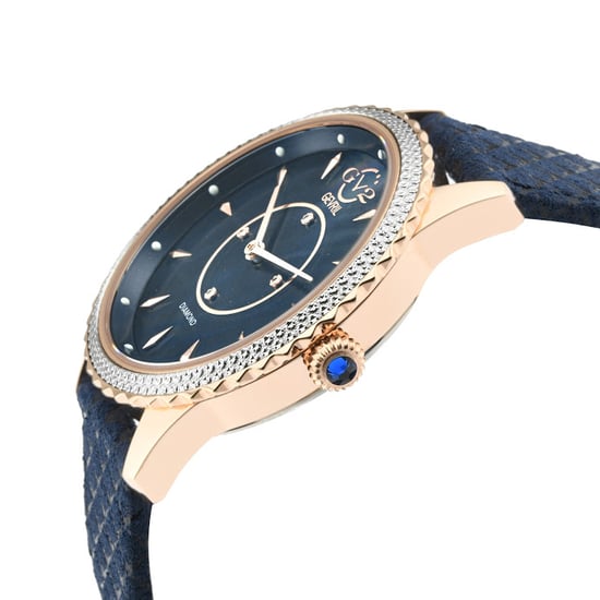 Siena, Swiss Quartz Watch, MOP Dial, Hand made Italian leather, and Sapphire Crystal - Image 3