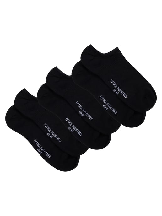 Petrol Industries - Heren 3-pack sneakersokken Nauticalpark - Zwart - Image 1