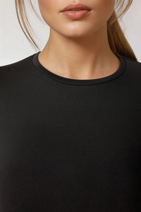 Långärmad T-shirt med rund hals - Image 4