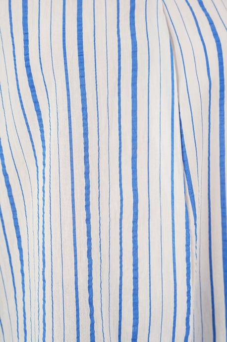 Gestreepte V-hals Blouse - Image 5