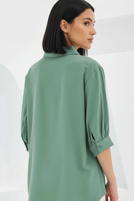 Polo Kraag Losse Pasvorm Blouse - Image 4