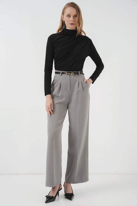 Tajt polotröja med draperingsdetalj - Image 2