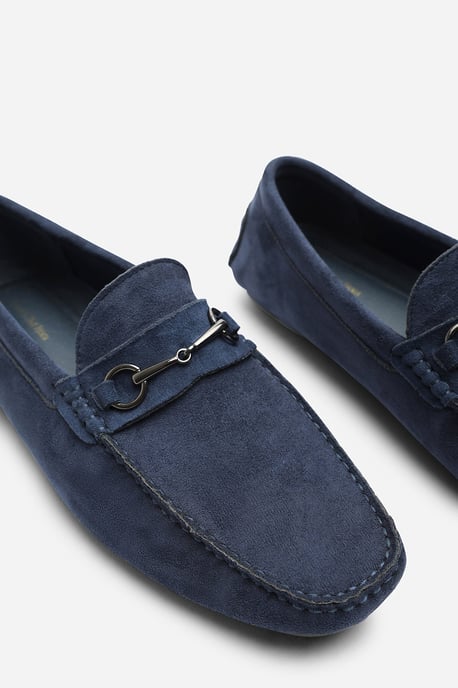 Hudson Suede Slip On Buckle Loafer - Image 4
