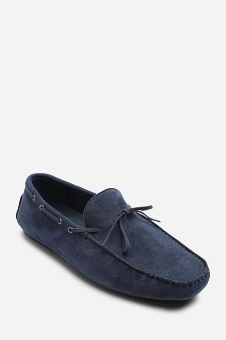 Carter Suede Slip on Lace Detail Loafer - Image 2