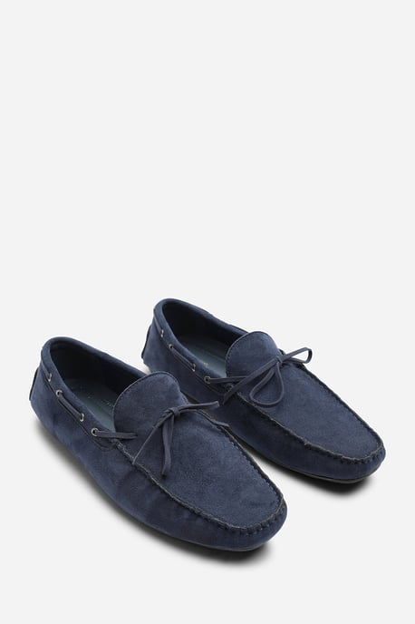 Carter Suede Slip on Lace Detail Loafer - Image 3
