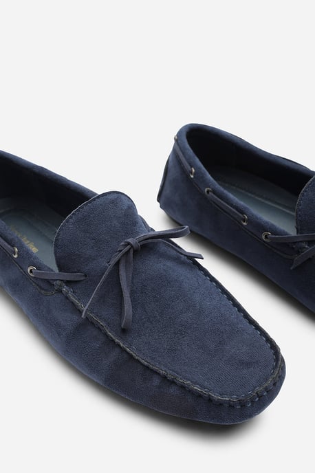 Carter Suede Slip on Lace Detail Loafer - Image 4