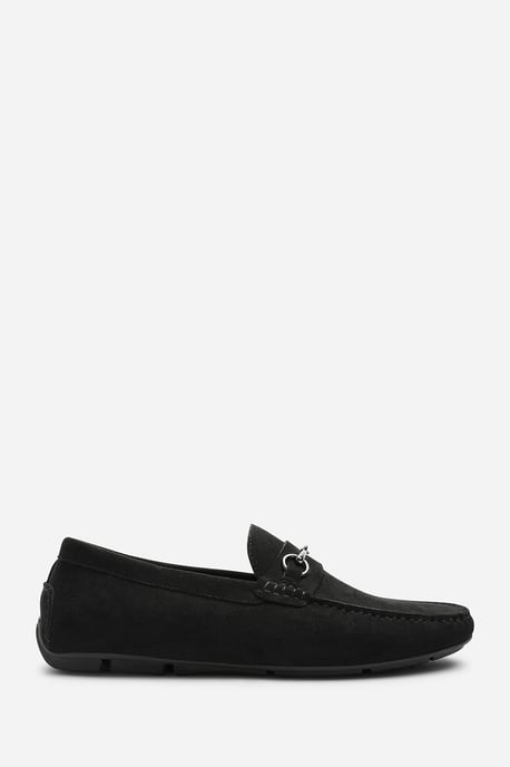 Hudson Suede Slip On Buckle Loafer - Image 1