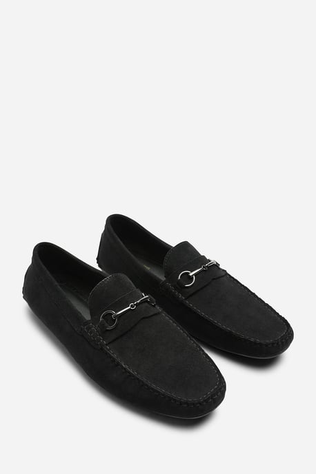 Hudson Suede Slip On Buckle Loafer - Image 3