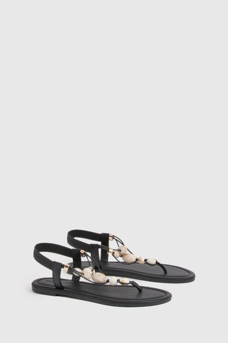 Beaded Toe Post Sandals - Image 3