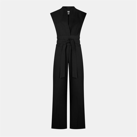 Women's Odd Muse Wrap Jumpsuit in Black - Image 1