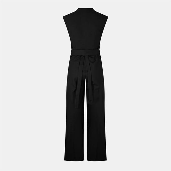 Women's Odd Muse Wrap Jumpsuit in Black - Image 2