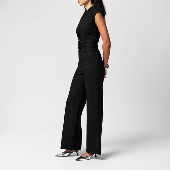 Women's Odd Muse Wrap Jumpsuit in Black - Image 6