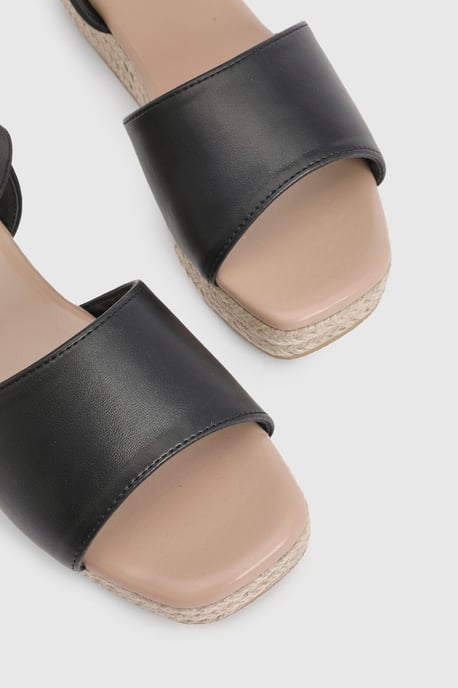 Extra Wide Fit 2 Part Flatform Wedges - Image 5