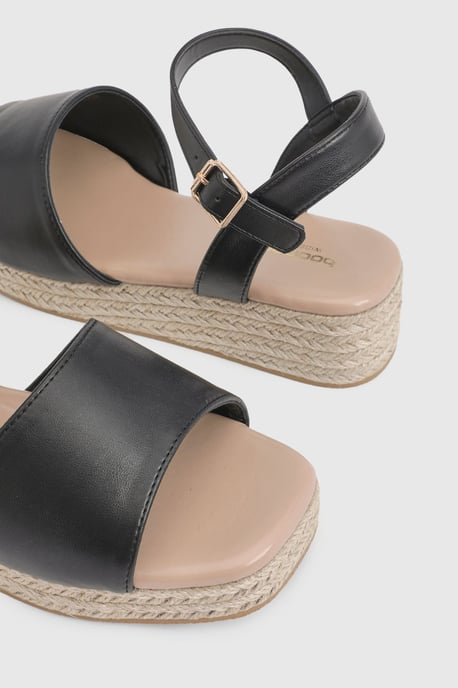 Extra Wide Fit 2 Part Flatform Wedges - Image 6