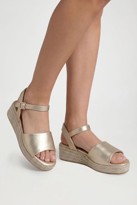Extra Wide Fit 2 Part Flatform Wedges - Image 1