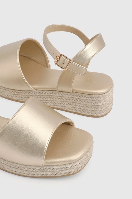 Extra Wide Fit 2 Part Flatform Wedges - Image 6