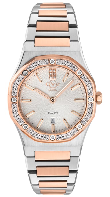GV2 Palmanova Women's Silver Dial two tone rose gold watch - Image 1