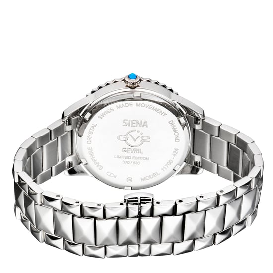 GV2 Siena Women's Blue Dial Stainless Steel Watch - Image 2