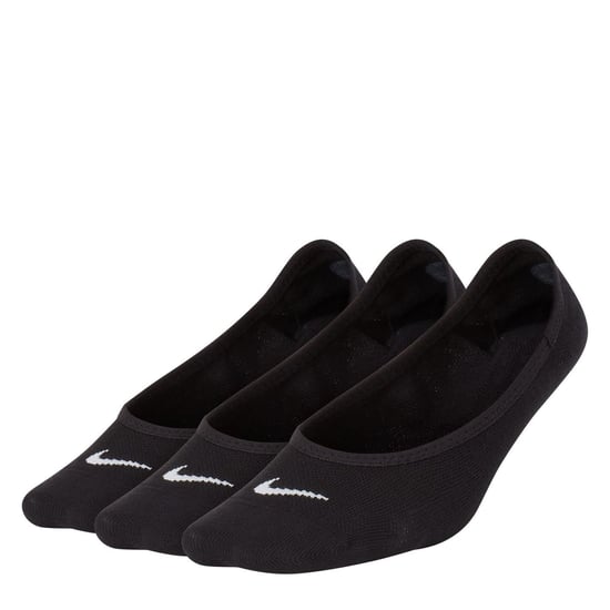 Women's Nike 3 Pack Invisible Socks Ladies in Black/White - Image 1
