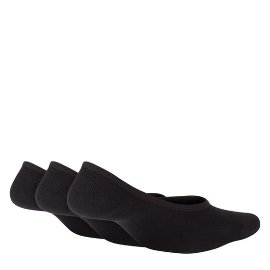 Women's Nike 3 Pack Invisible Socks Ladies in Black/White - Image 2