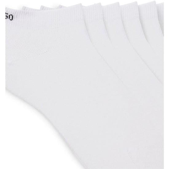 Men's Hugo No Show Liner Socks in White 100 - Image 2