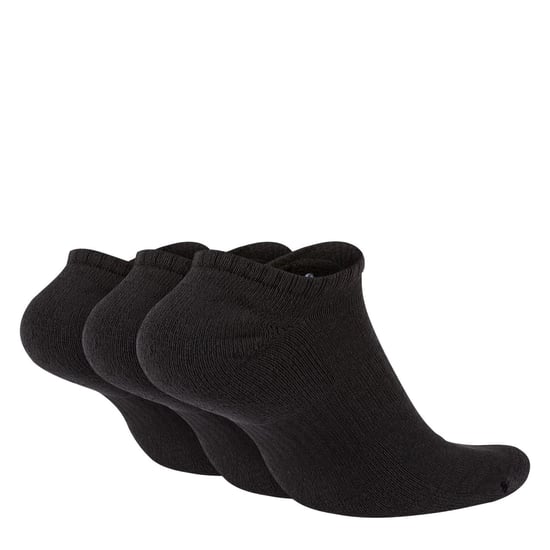 Men's Nike 3 Pack Cushioned No Show Socks in Black/White - Image 2