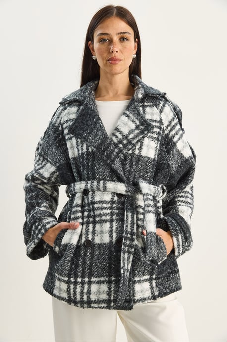 Oversized Button Closure Coat - Image 6