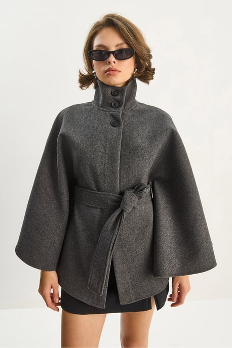 Ponchojacka med knytning - Image 2