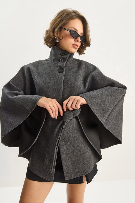 Ponchojacka med knytning - Image 4