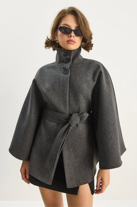 Ponchojacka med knytning - Image 5