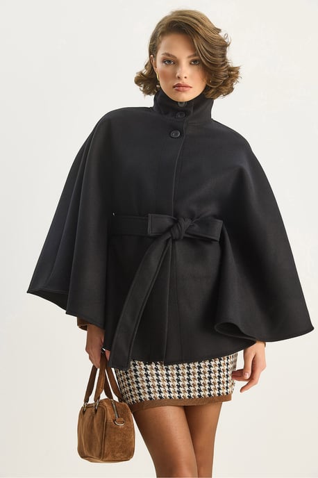 Poncho-kappa med knytning - Image 4